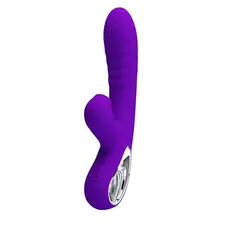 LyBaile Pretty Love Jersey Clitoral Massager - вибратор кролик с вакуумным стимулятором клитора, 21.8х3.6 см (фиолетовый)