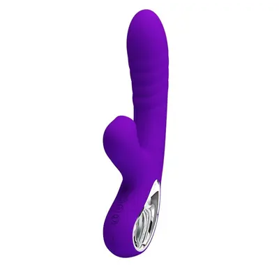 LyBaile Pretty Love Jersey Clitoral Massager - вибратор кролик с вакуумным стимулятором клитора, 21.8х3.6 см (фиолетовый)