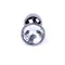 Металева анальна пробка із кристалом Boss Jewellery Dark Silver