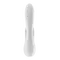 Satisfyer Double Flex - Вібратор-кролик з трьома моторчиками, 20.1х4.6 см (білий)
