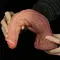 Dual-Layered Silicone Nature Cock 9.5" - Фалоімітатор, 24.5 см (тілесний)
