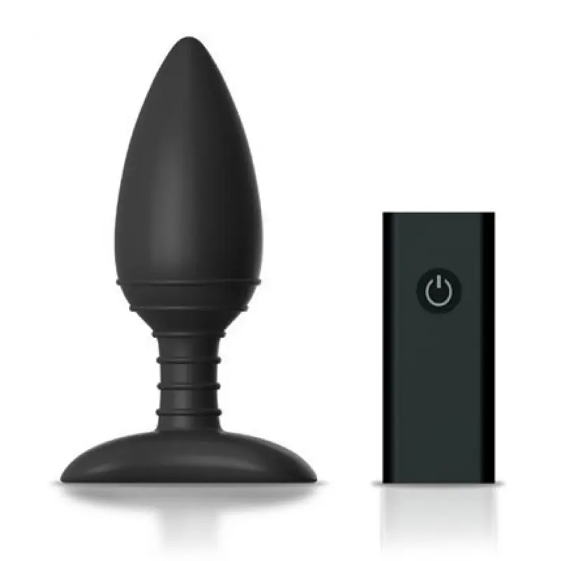 Nexus Ace Remote Control Vibrating Butt Plug - анальна пробка з вібрацією та дистанційним керуванням, M 12х4 см (чорний)