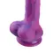 Реалістичний вібратор 8.2″ для секс-машин Hismith Purple Silicone Dildo