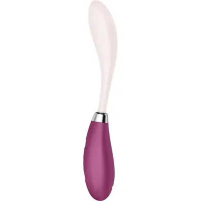 Satisfyer G-Spot Flex 3 - Вибратор для точки G, 19.5х3.3 см (красный)