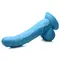 Pop Peckers 7.5" Dildo With Balls - Blue - Фаллоимитатор, 21,5 см (голубой)