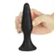 LoveToy Lure Me Large Anal Plug – силіконова анальна пробка, 12.5х3 см (чорний)