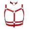 Bad Kitty Harness Set - red - БДСМ набор из 4 предметов, S-L (красный)