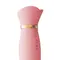Zalo Rose Rabbit Thruster Strawberry Pink - Потужний пульсатор з ніжним дизайном, 25х3.6 см (рожевий)