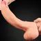 LoveToy 11" Nature Cock Flesh - Гігантський фалос на присоску, 28х5.3 см