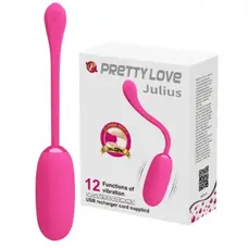 Pretty Love Julius Vibrating Egg Pink - Віброяйце, 3,3 см (рожеве)