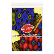 Салфетка для орального секса Trustex Vanilla Latex Dental Dams со вкусом ванили, 1 шт
