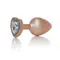Металева анальна пробка Boys of Toys Jewellery Pearl Gold Plug – розмір M