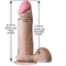 Doc Johnson The Realistic Cock 8 inch White - фаллоимитатор, 20.5х5.1 см (телесный)