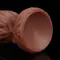 Dual-Layered Silicone Nature Cock 9.5" - Фалоімітатор, 24.5 см (тілесний)