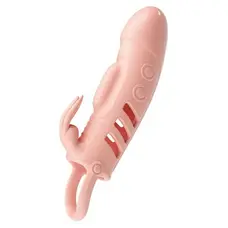 Подовжуюча насадка на член Pretty Love Sloane Vibrating Penis Sleeve, +2.5 см