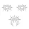 Petits Joujoux Gloria set of 3 Silver - пестис із кристалів, прикраса на груди та вульву, (сріблястий)