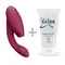 Womanizer Duo 2 + Лубрикант 50 мл - Вибратор с вакуумным стимулятором, 20.3х3.5 см (бордовый)