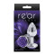 Ns Novelties Rose Buttplug S - Анальная пробка, 6,35х2,7 см, (серебристая с фиолетовым)