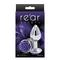 Ns Novelties Rose Buttplug S - Анальная пробка, 6,35х2,7 см, (серебристая с фиолетовым)