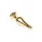 Boss Jewellery Gold Butt Plug Purple - Анальна пробка з кристалом, 9,5х3 см (фіолетовий)