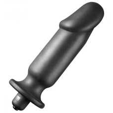 Tom of Finland Silicone Vibrating Anal Plug - Вибропробка, 15,2х3,8 см (черный)