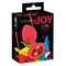 Силиконовая анальная пробка с кристаллом Orion Colorful Joy Jewel, размер S