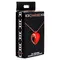 Charmed Vibrating Silicone Heart Necklace - кольє з підвіскою вібратором, 90 см (червоний)