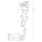 Полупрозрачное мини-платье Passion BS101, One Size