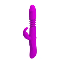 Pretty Love Ward Vibrator Purple - Вибратор с поступательным движением и ротацией, 26х3.5 см (фиолетовый)
