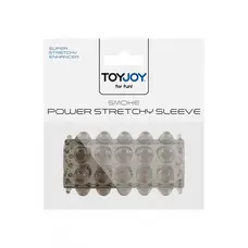Toy Joy Power Stretchy Sleeve - стимулирующая насадка на член, 6.5х2 см (черный)