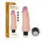 LoveToy Reel Softee Vibrating Dildo Flesh 7" - Вібратор-реалістик, 18х3.9 см
