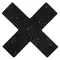 Cottelli Collection Nipple Sticker X - наклейки на соски, (чорний)