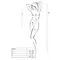 Бодистокинг с имитацией корсетной шнуровки Passion BS094, One Size