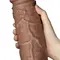 LoveToy - Realistic Chubby Dildo Brown 10.5 '' - Фаллоимитатор, 26.6х6.3 см