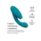 Womanizer Duo 2 + Лубрикант 50 мл - Вібратор із вакуумним стимулятором, 20.3х3.5 см (бірюзовий)
