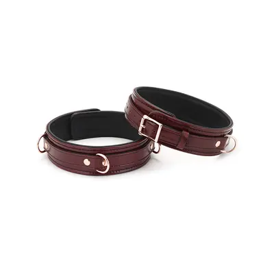 Фіксатори для стегон Liebe Seele Wine Red Thigh Cuffs, розмір L