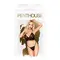Penthouse Double Spice - Комплект браллет и стринги, L/XL (черный)