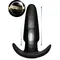 KineticThumping 7X Medium Anal Plug - Анальная пробка с толчковыми движениями, 13.3х4 см (чёрный)