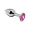 Alive Mini Metal Butt Plug - Анальна пробка - M, 8х3.4 см (рожева)