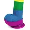 LoveToy 9'' Prider Dildo - радужный силиконовый фаллоимитатор с присоской, 22.5х4 см