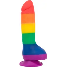 Addiction - Justin - 8" - Rainbow - райдужний фалоімітатор 20.3х4.5 см
