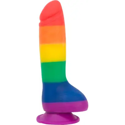 Addiction - Justin - 8" - Rainbow - райдужний фалоімітатор 20.3х4.5 см