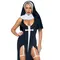 Leg Avenue-Sultry Sinner Black/White - Сексуальний костюм черниці, S