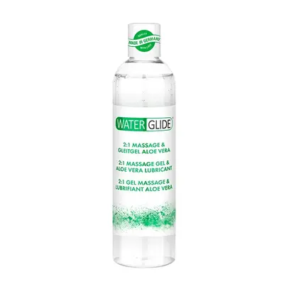 Waterglide Massage & Lubricant Aloe Vera - масажний гель та змазка на водній основі з алое вера, 300 мл