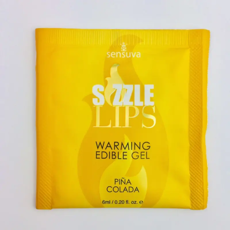 Sensuva - Sizzle Lips Pina Colada - Пробник массажного геля, 6 мл. Sensuva - Sizzle Lips Pina Colada - Пробник массажного геля, 6 мл.