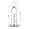 LyBaile Silikon Penis Sleeve Clear - Насадка на член, +5 см (прозрачный)