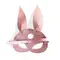 Кожаная маска Зайки Art of Sex - Bunny mask розовая