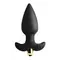 Rocks Off Butt Throb Black - анальна вібропробка, 12х4.2 см (чорний)