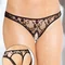 SoftLine - Thongs 2457 - Трусики, S/M (чёрные)
