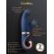 Gvibe Gentley Caribbean Blue - вибратор кролик для стимуляции точки G и клитора с 2 моторами, 19.9х4.2 см (синий)